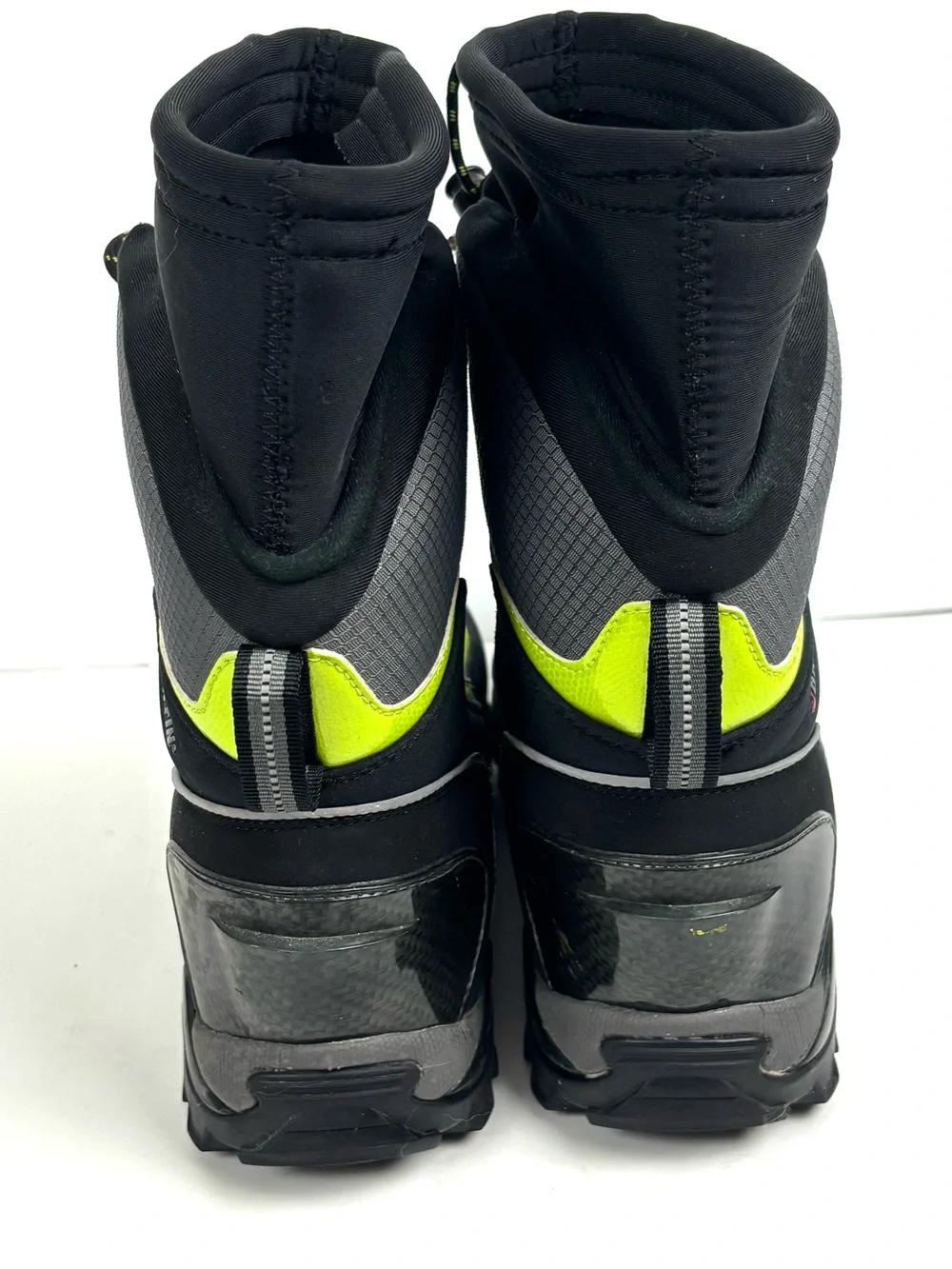 Baffin Boots Black Green Warrior Mens Size 8 Soft M018 Mid-Calf Lace Up Snow